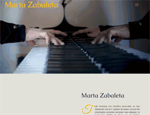 Tablet Screenshot of martazabaletapiano.com